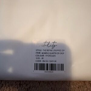 Women's Quarter Zip Crop - Hydrogen